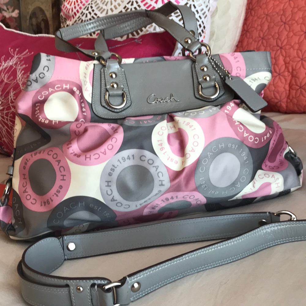 Coach Ashley Signature Snaphead Sateen Satchel